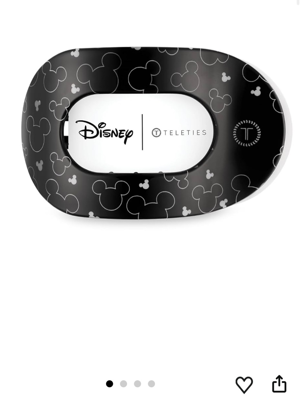 Lot of 4 NWT Disney Black Mickey Mouse Silhouette Hair Clip